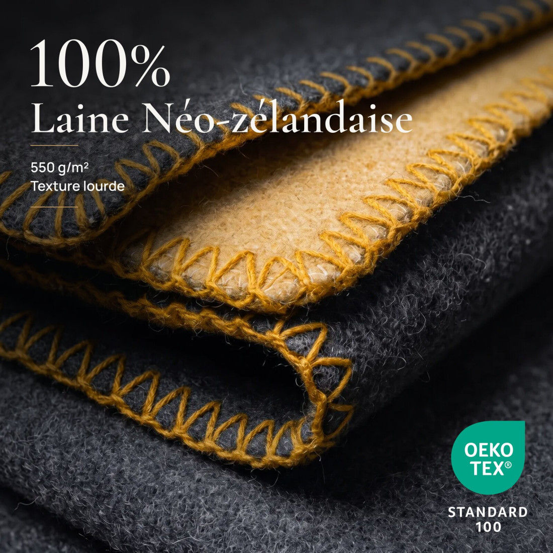 Couverture réversible 100 % laine · 3