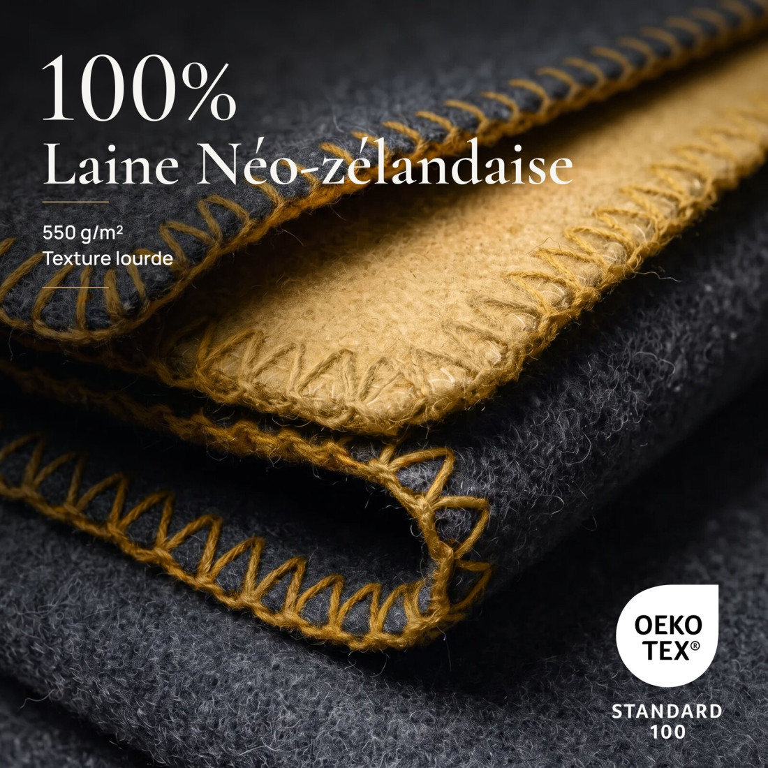 Couverture réversible 100 % laine · 3