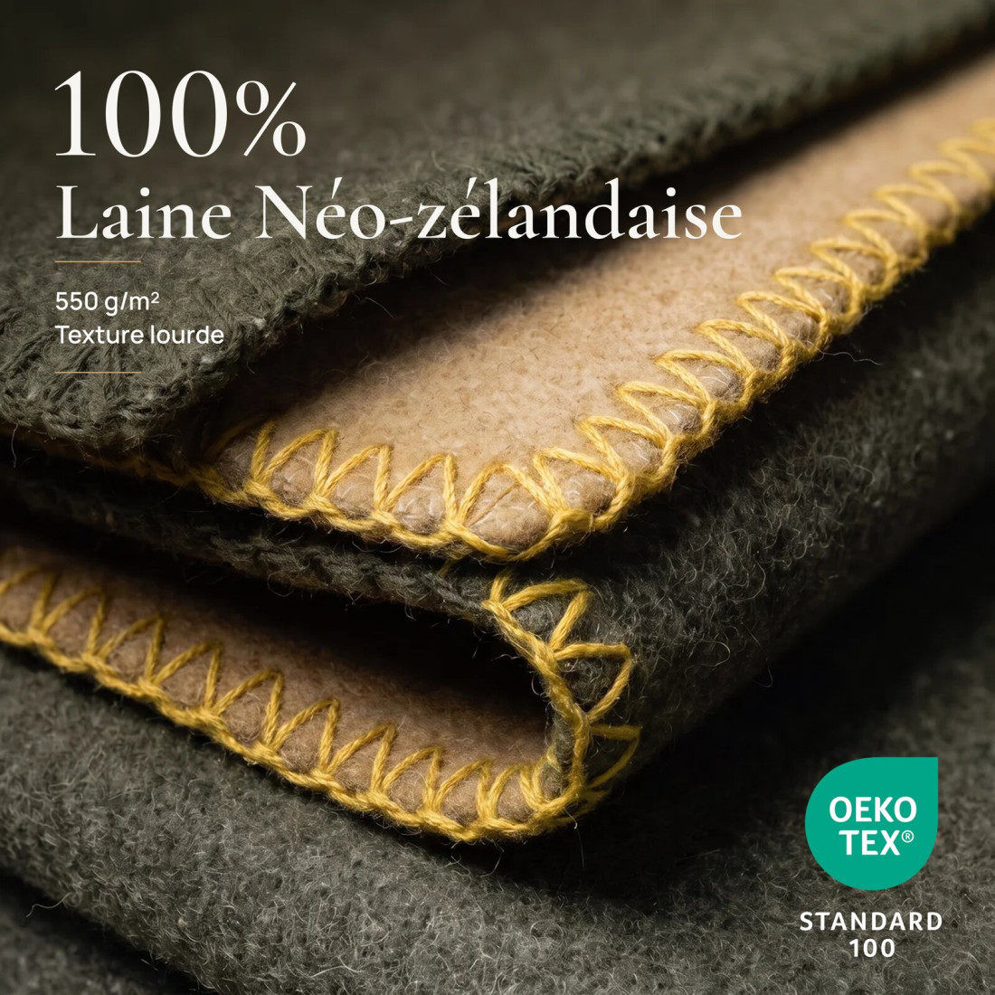 Couverture réversible 100 % laine · 3