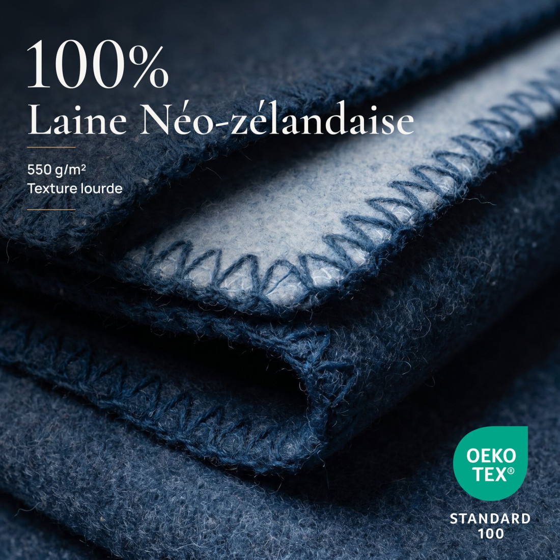 Couverture réversible 100 % laine · 3