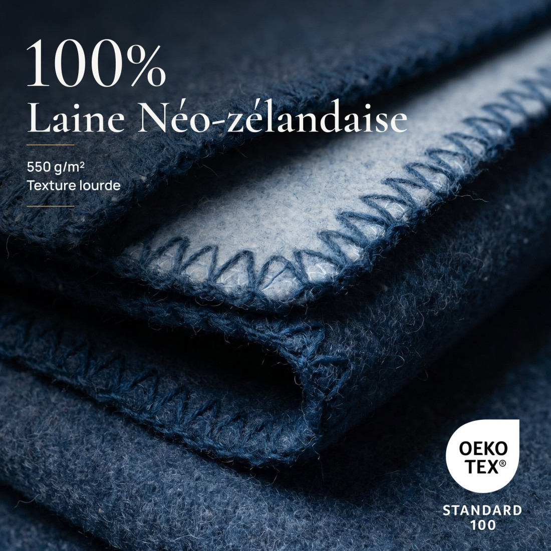 Couverture réversible 100 % laine · 3