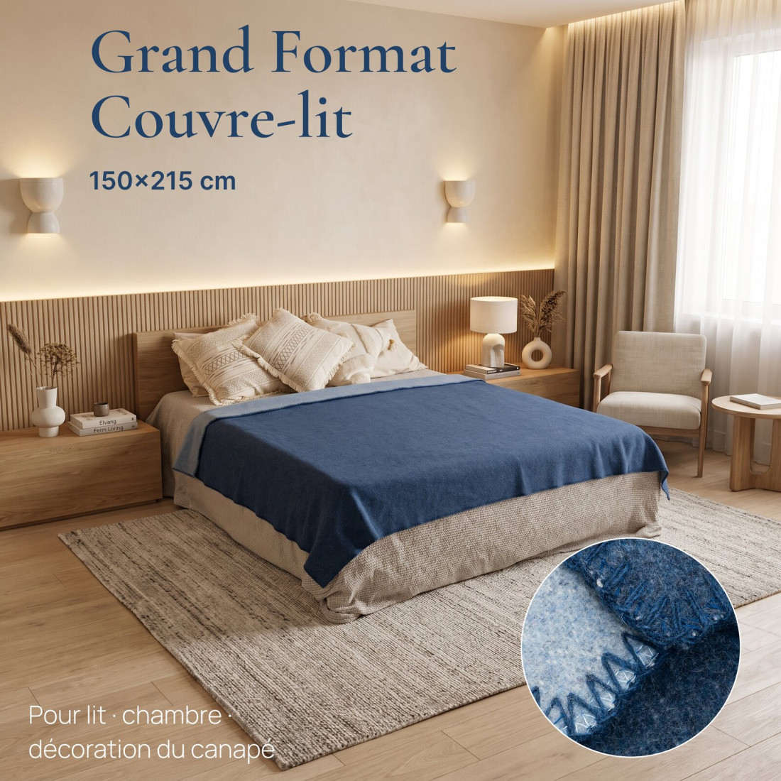 Couverture réversible 100 % laine · 4