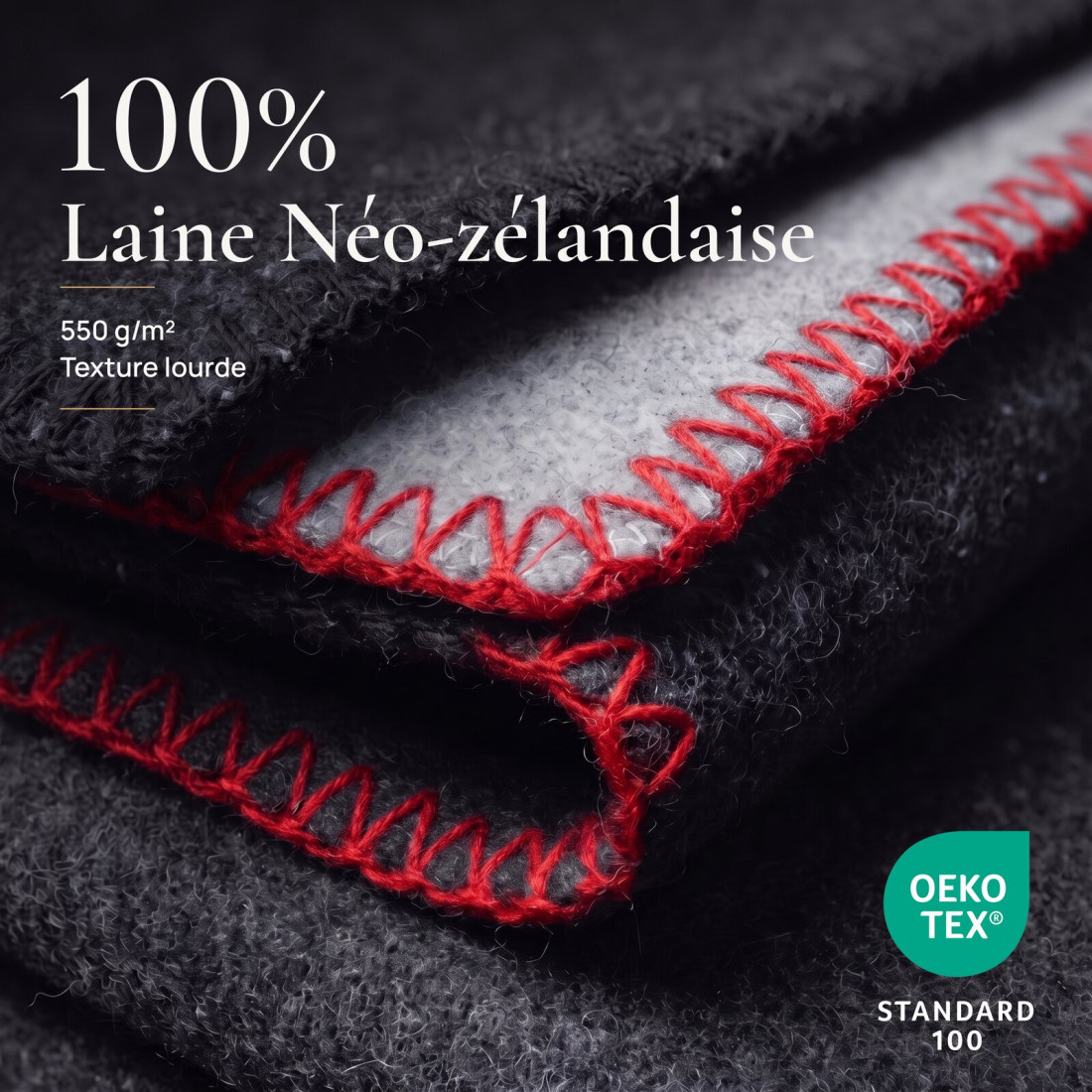 Couverture réversible 100 % laine · 3