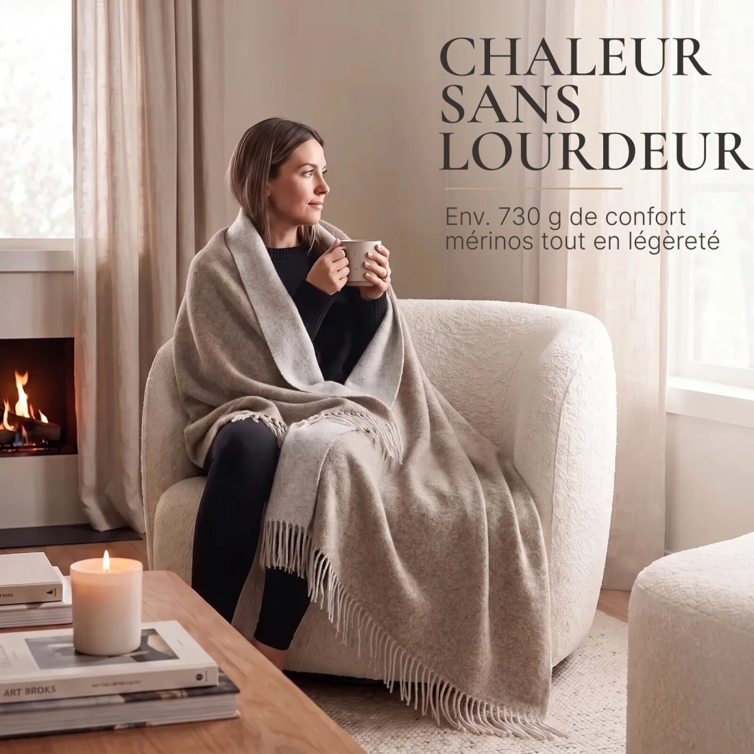 Couverture réversible en laine mérinos · 3