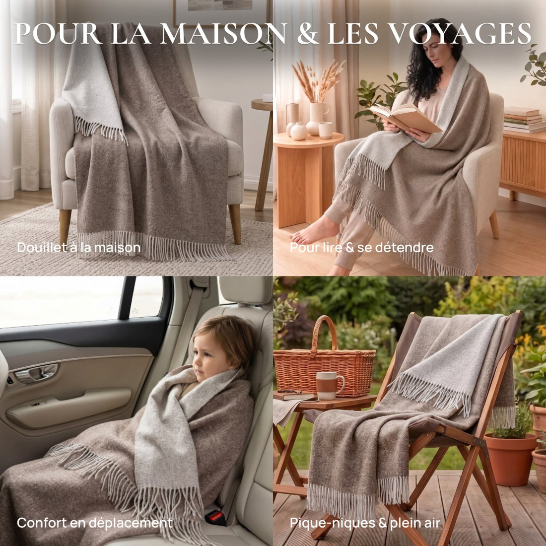 Couverture réversible en laine mérinos · 6