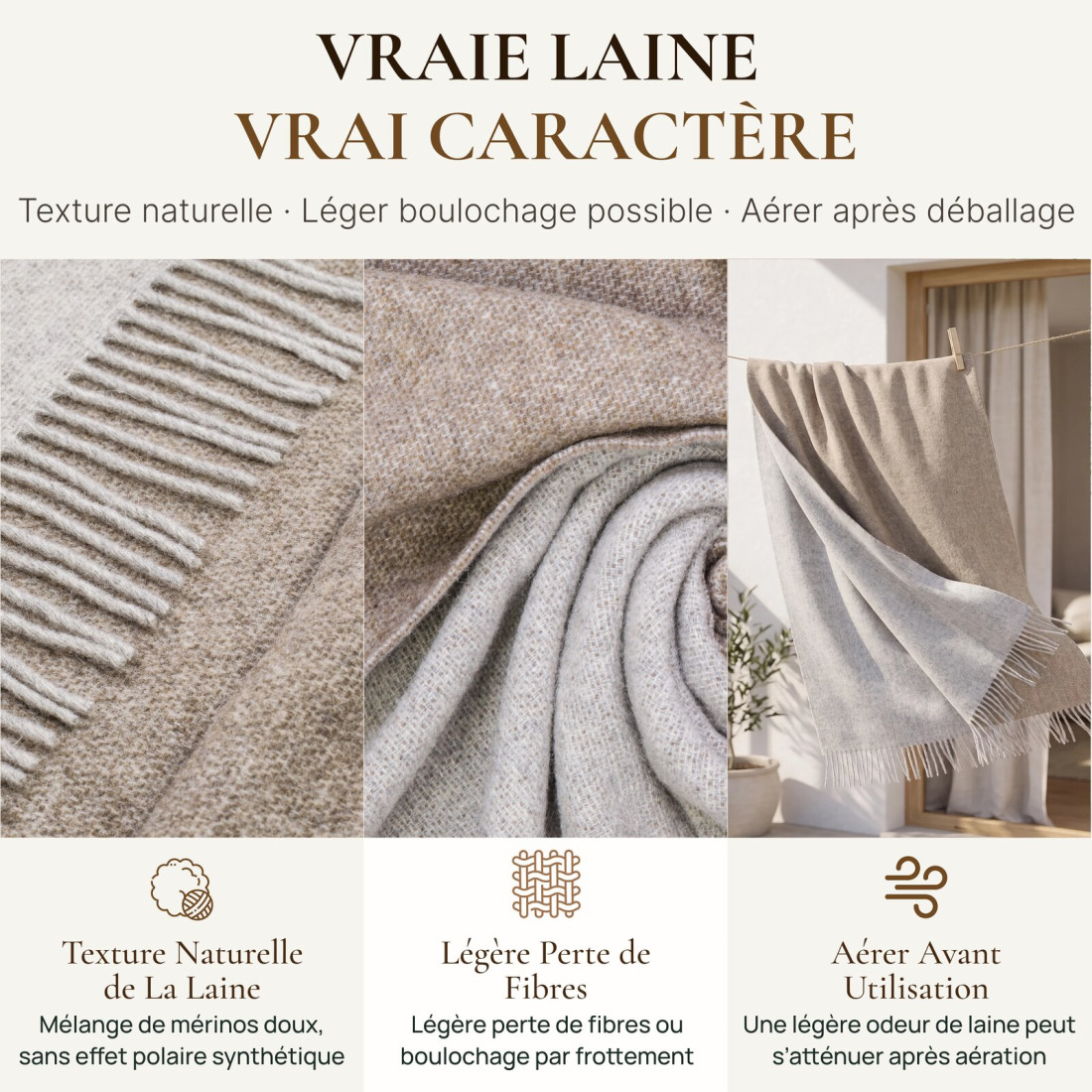 Couverture réversible en laine mérinos · 8