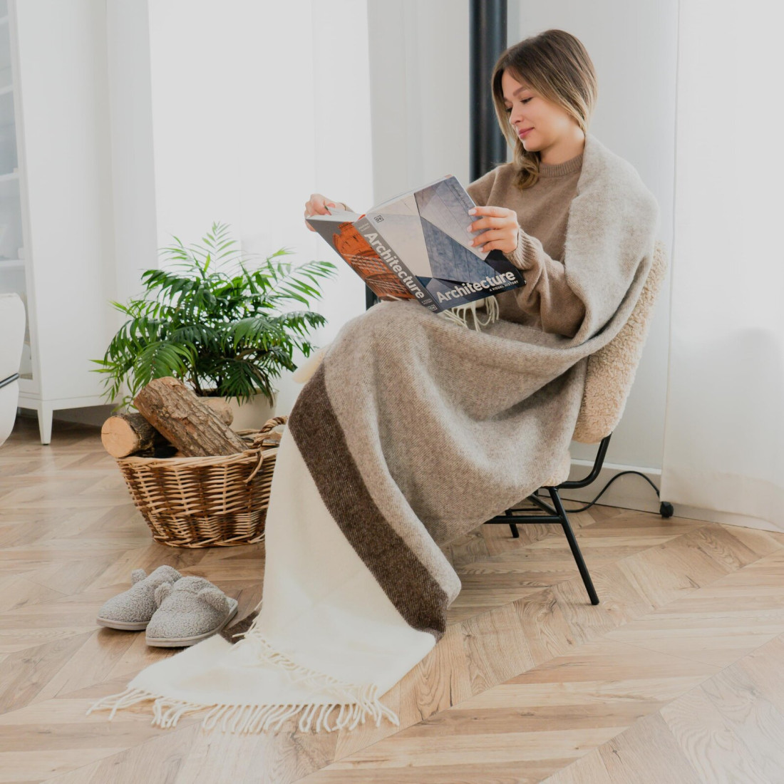 Couverture en laine d'agneau · 5