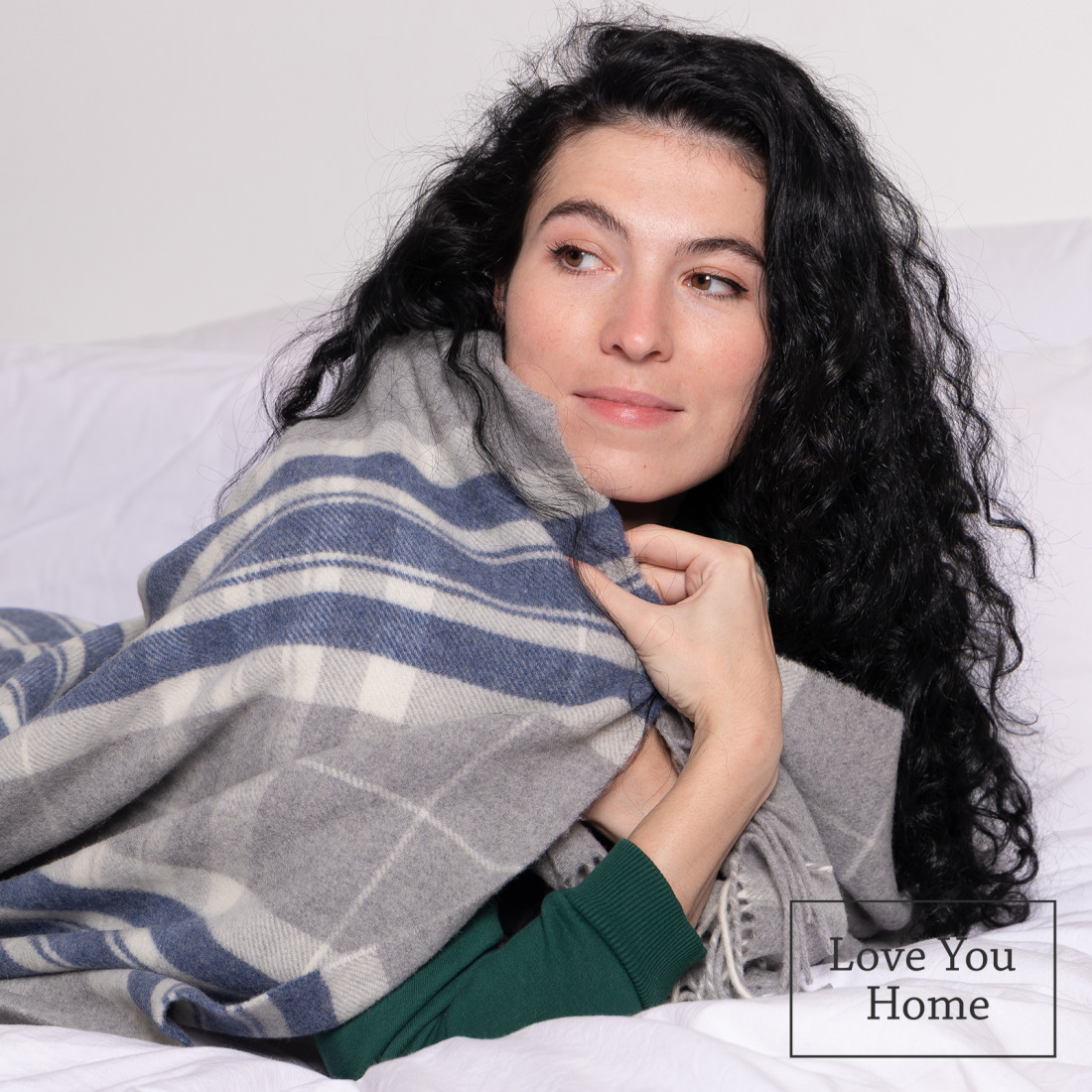 Couverture en cachemire avec motif tartan mérinos · 4