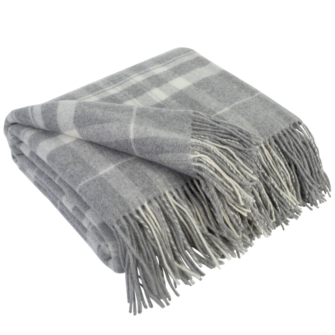 Couverture en laine de cachemire avec motif tartan