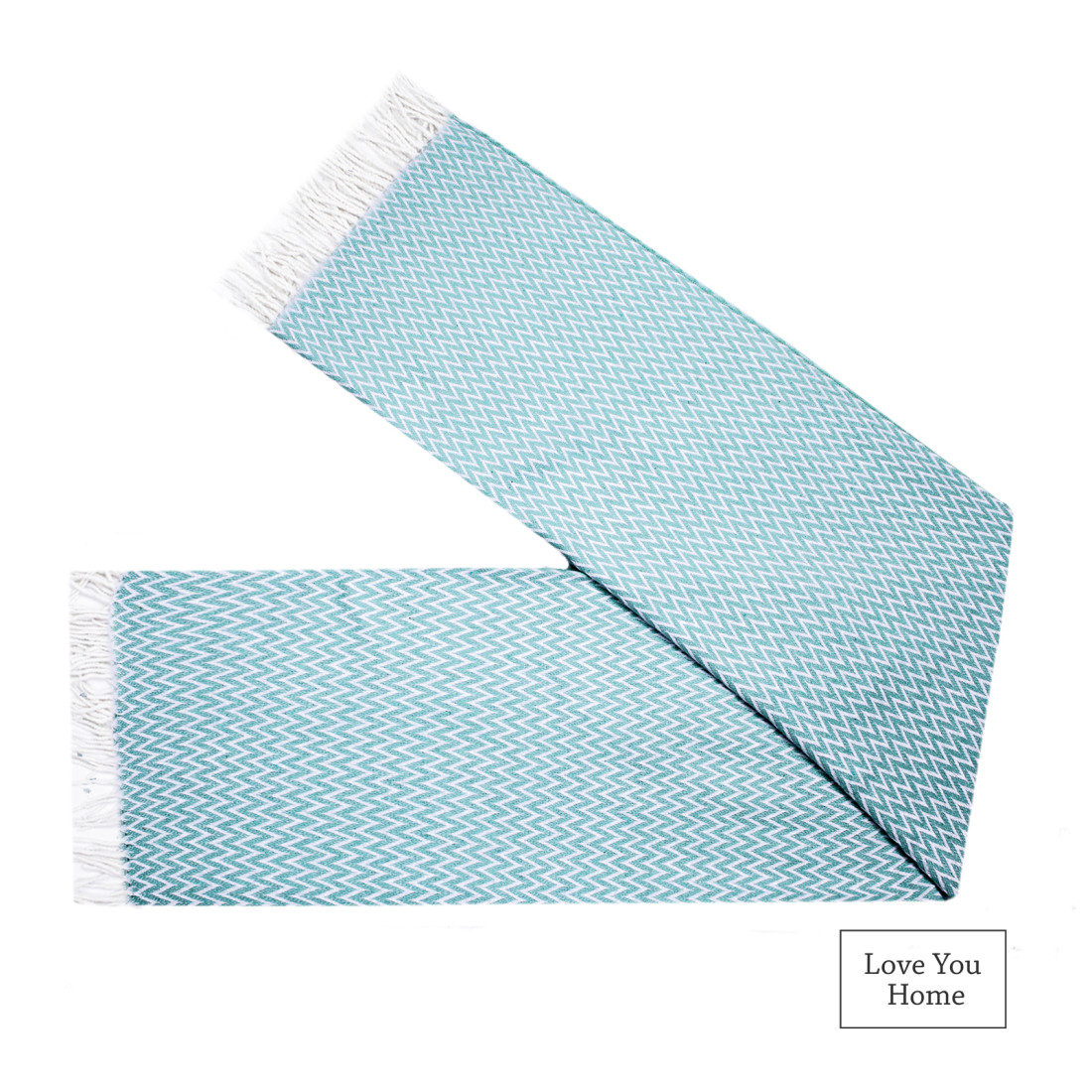 Couverture en coton avec coins Chevron · 5