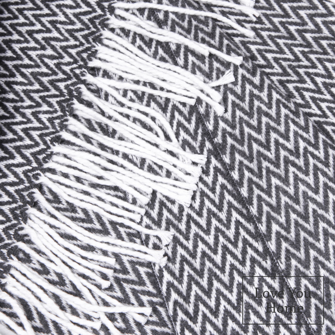 Couverture en Coton Coins Chevron · 2
