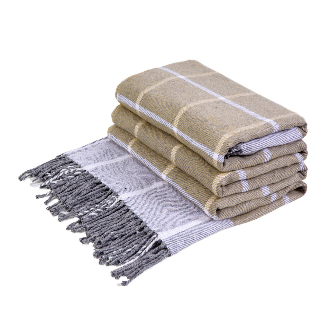 Couverture en Coton Carreaux