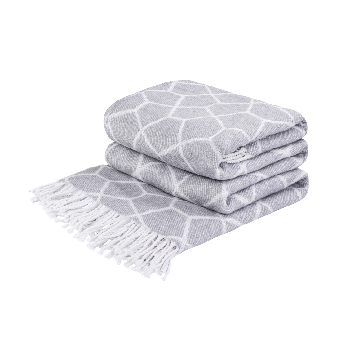 Couverture en coton motif filet
