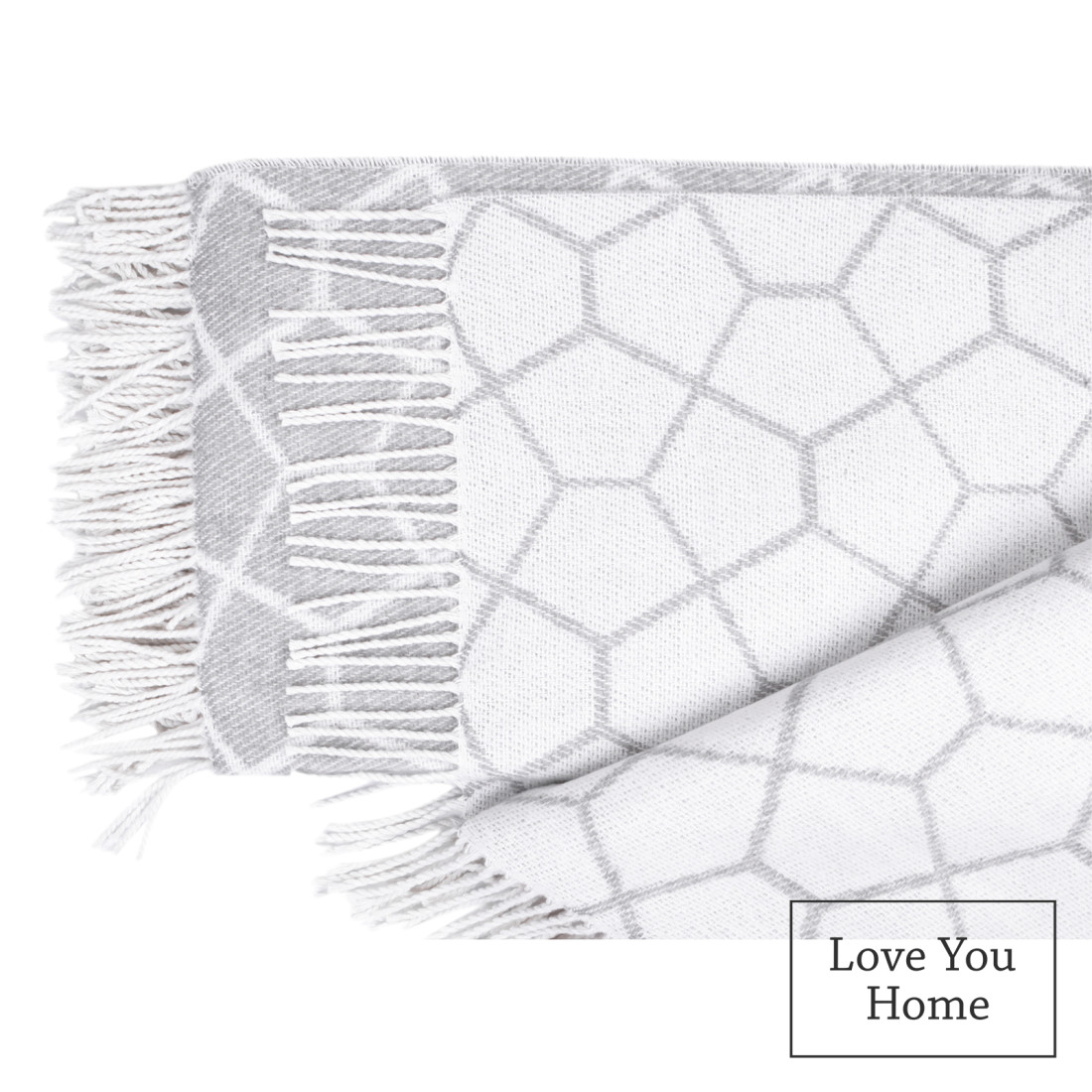 Couverture en coton motif filet · 5