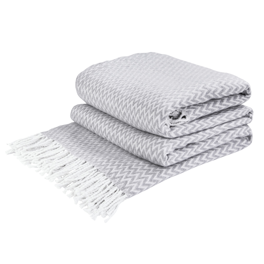 Couverture en coton Coins Chevron