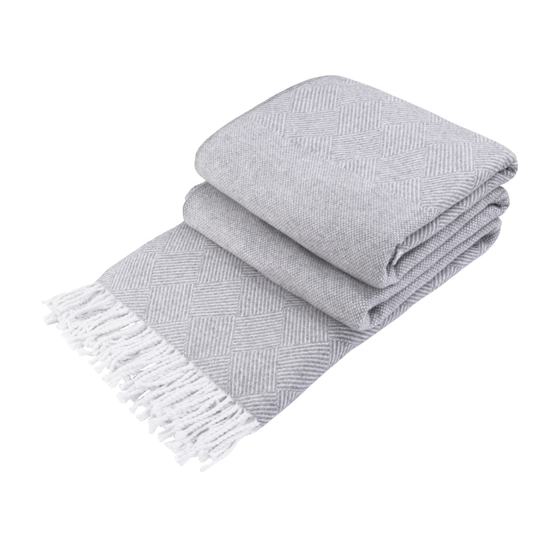 Couverture en Coton Carrés & Losanges