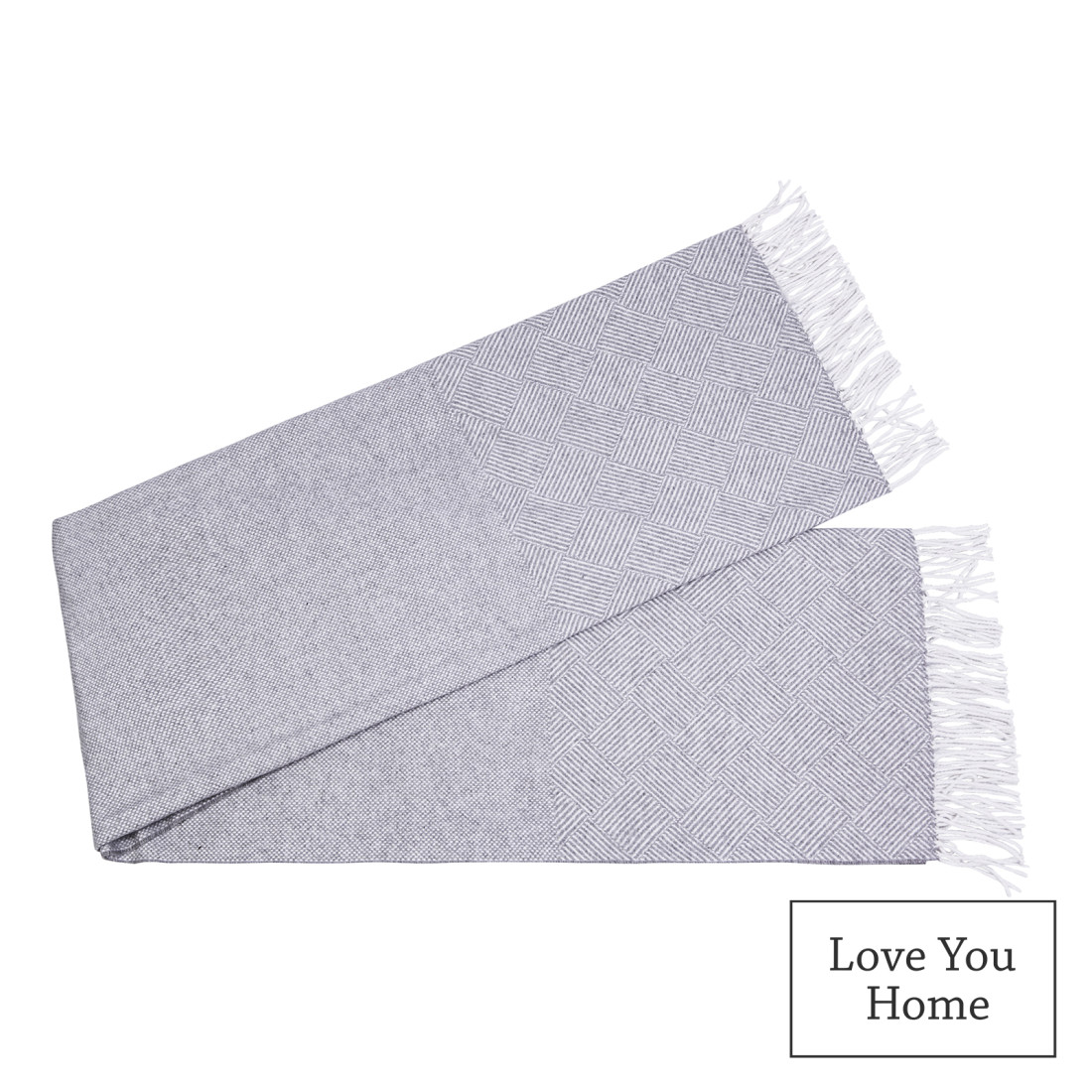 Couverture en Coton Carrés & Losanges · 2
