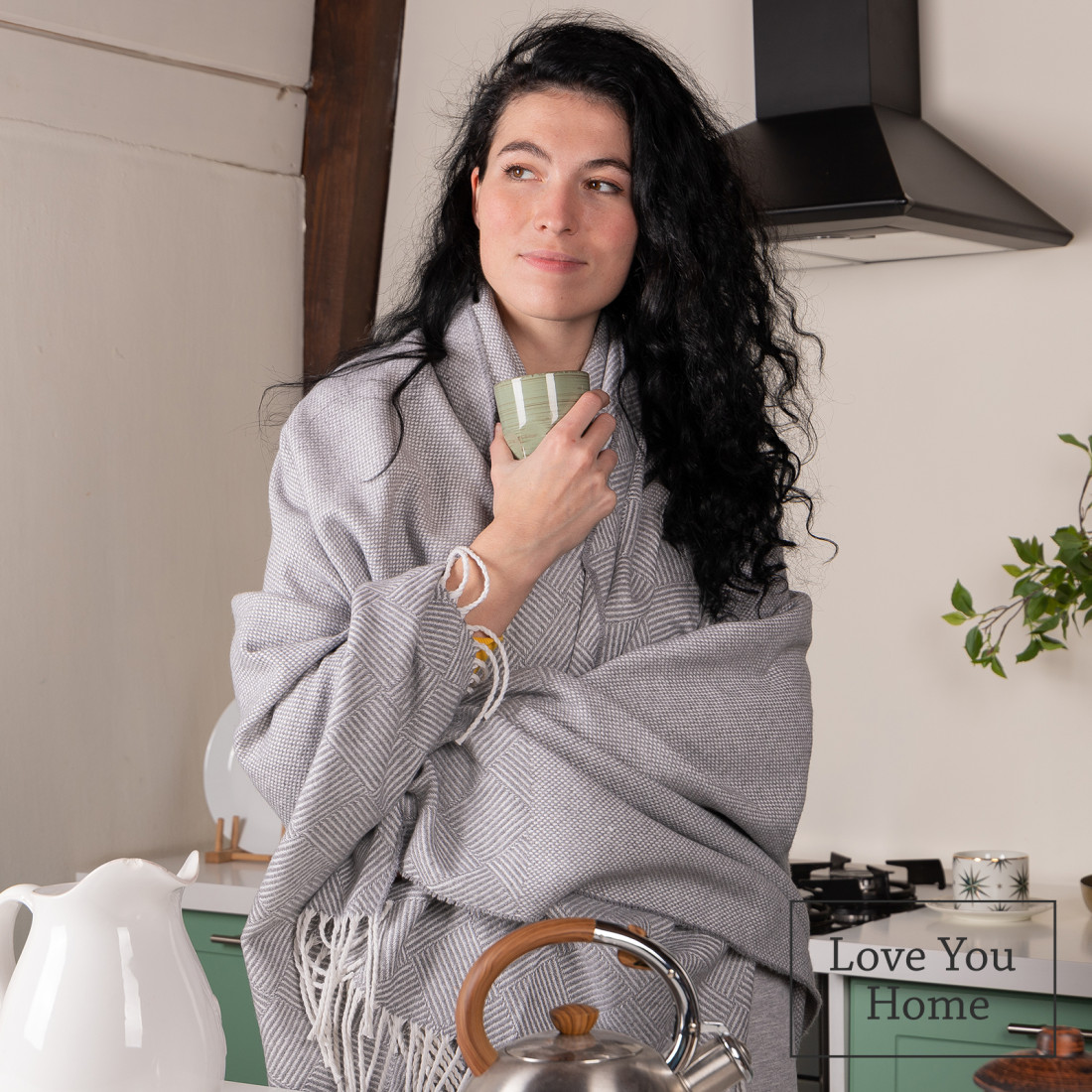 Couverture en Coton Carrés & Losanges · 6