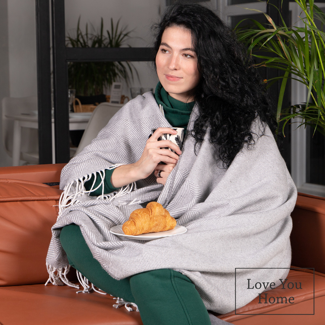 Couverture en Coton Carrés & Losanges · 7