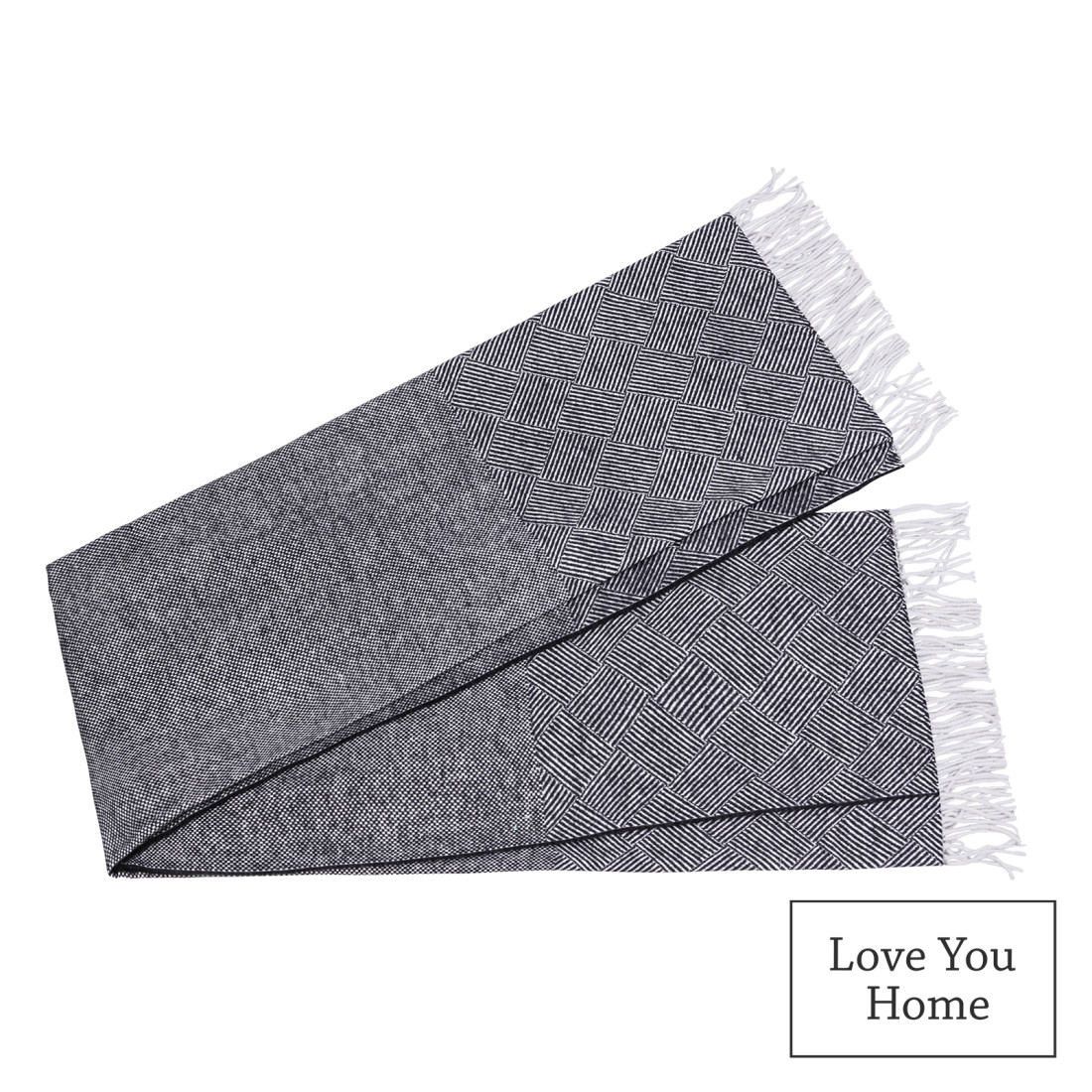 Couverture en Coton Carrés & Losanges · 2