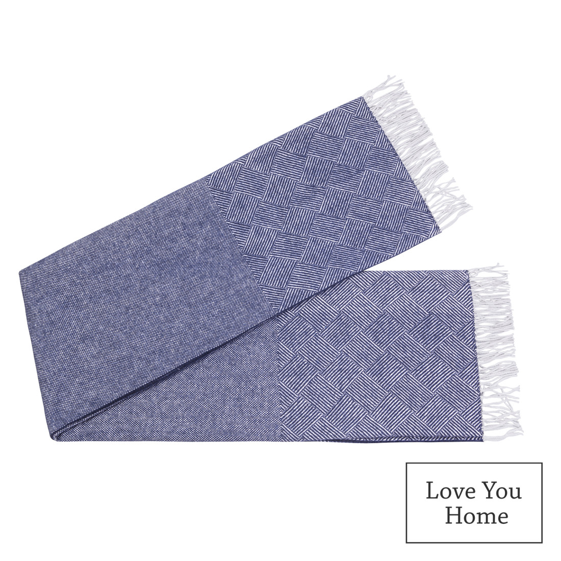 Couverture en Coton Carrés & Losanges · 2