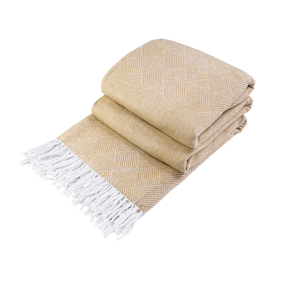 Couverture en coton Carrés-Rhombes