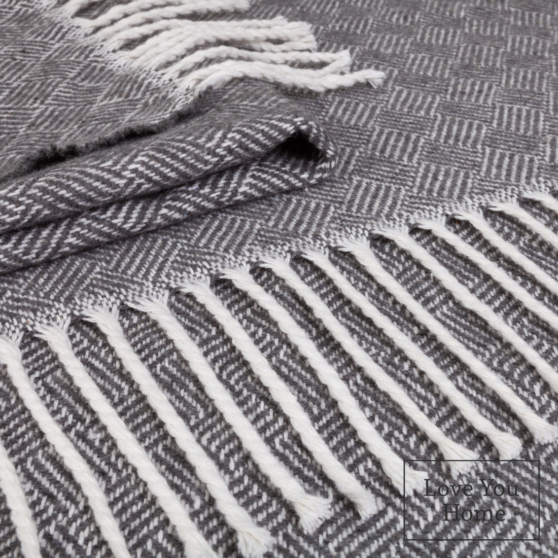 Couverture en coton diagonale · 2