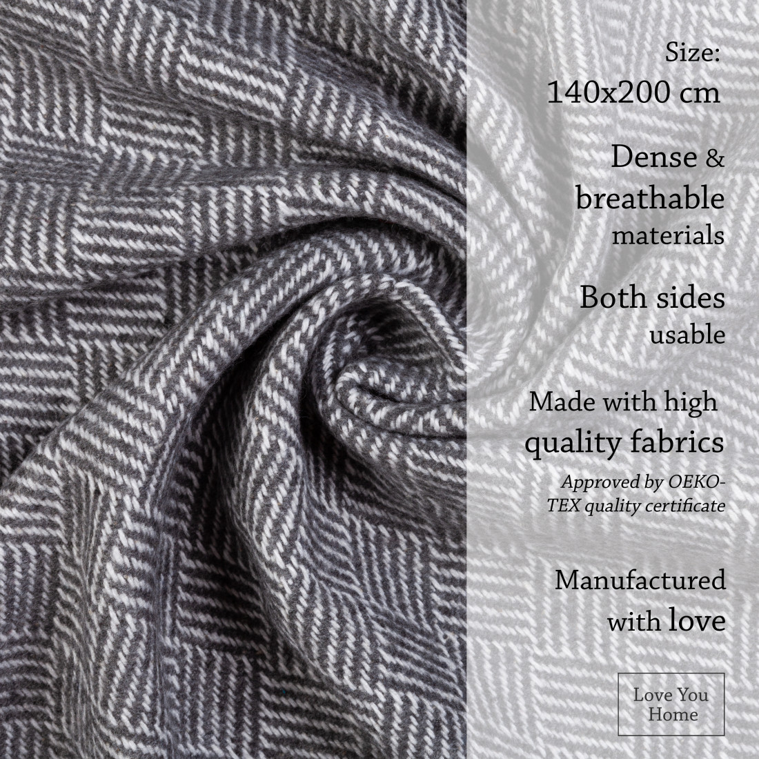 Couverture en coton diagonale · 4