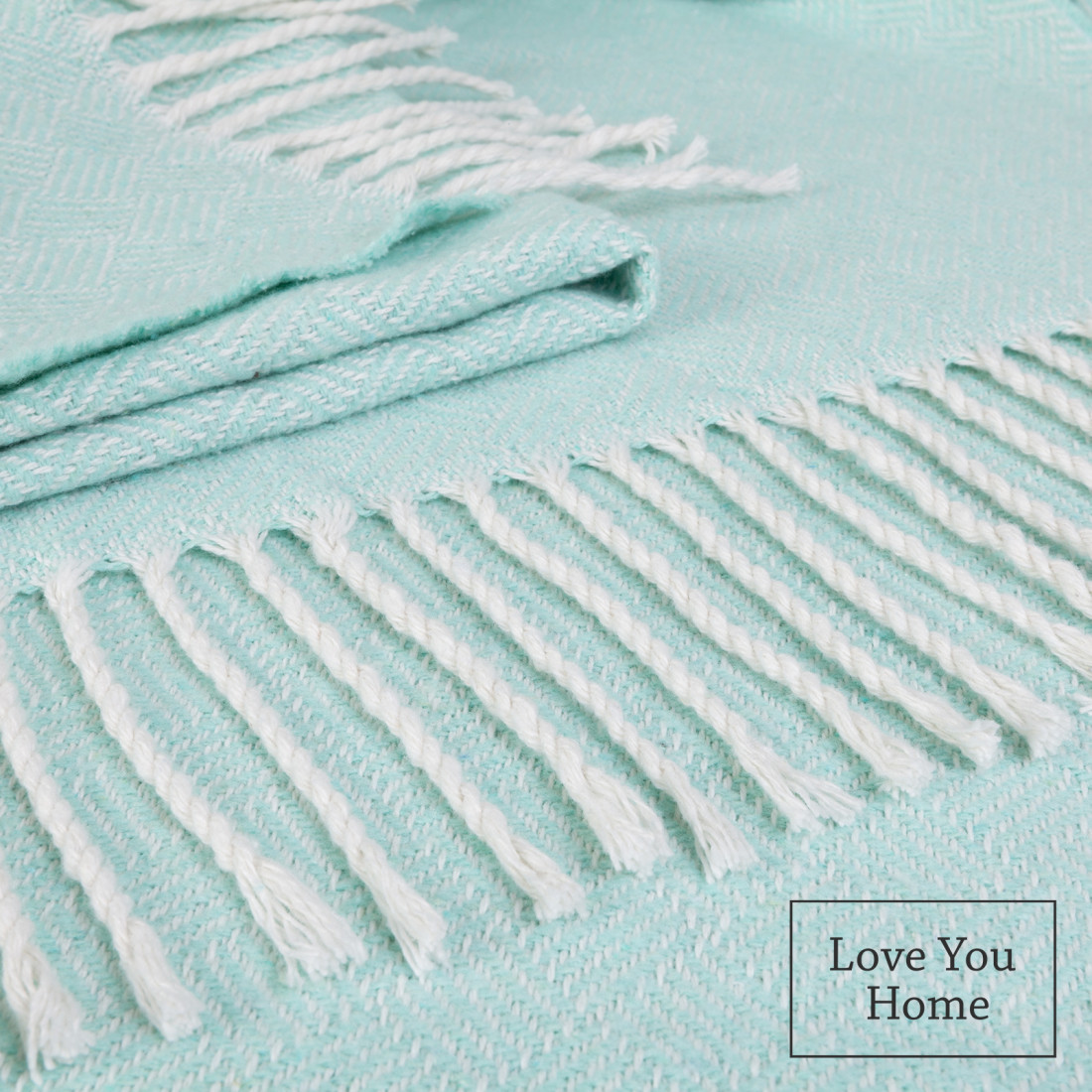 Couverture en coton Diagonale · 2