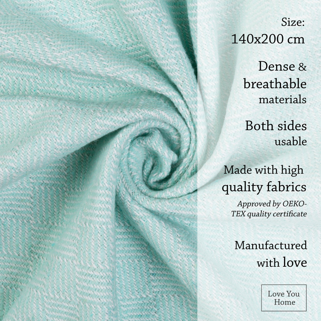 Couverture en coton Diagonale · 4