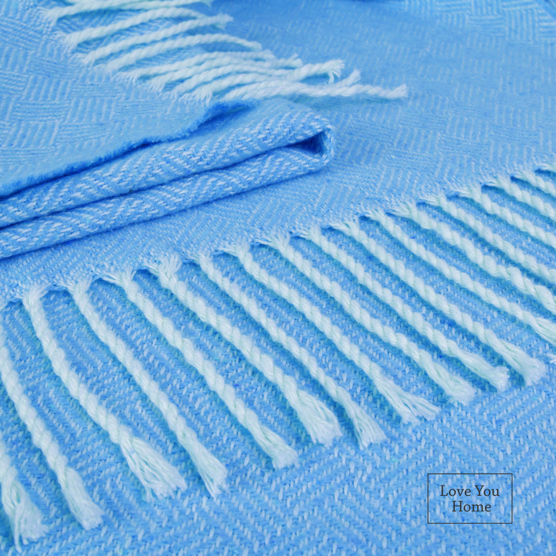 Couverture en coton Diagonale · 2