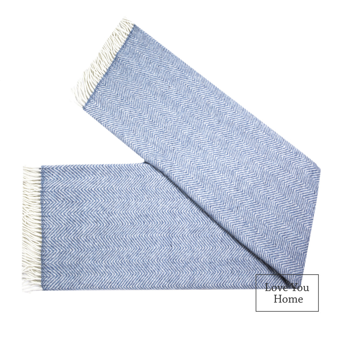 Couverture en laine mérinos coins Chevron · 5